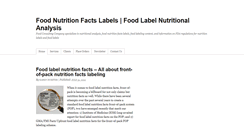 Desktop Screenshot of foodlabelnews.net