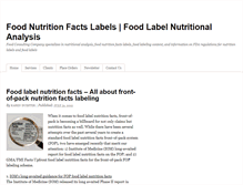 Tablet Screenshot of foodlabelnews.net